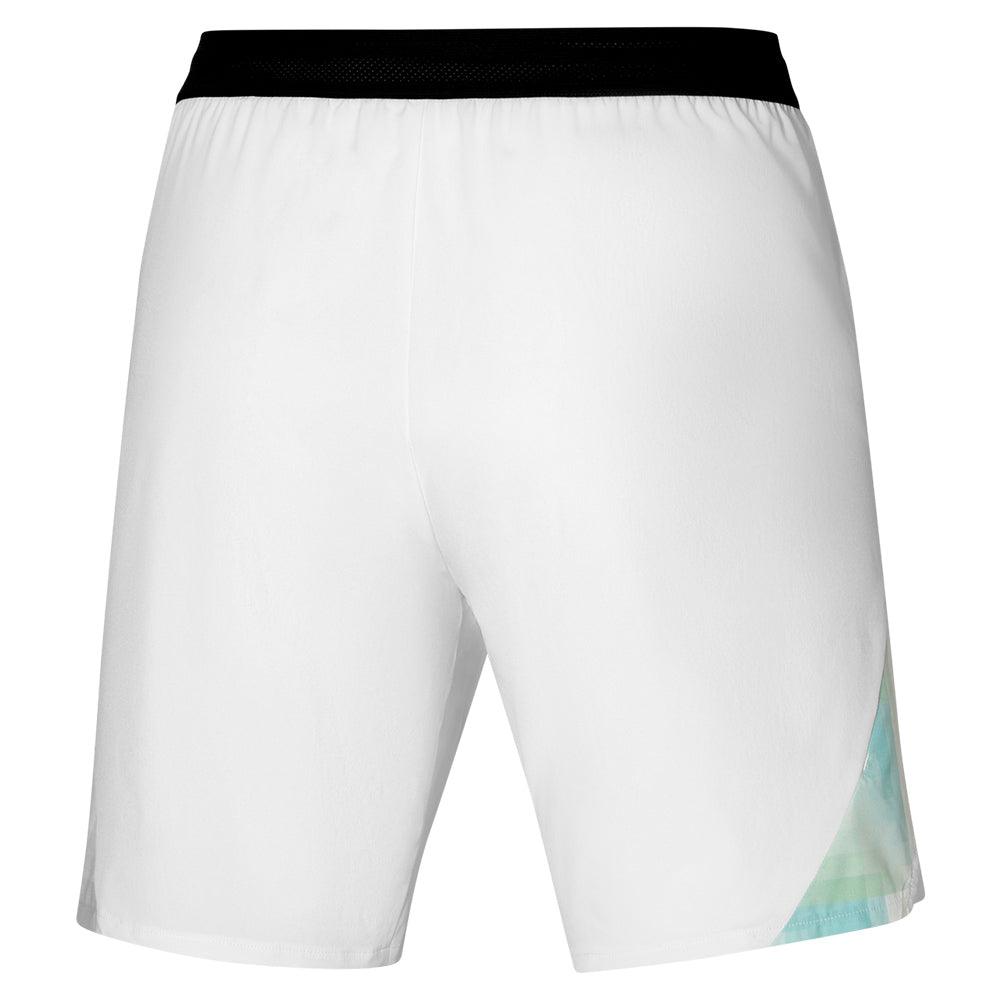Men`s 8-inch Amplify Tennis Short White Apparel Mizuno