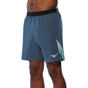 Men`s 8-inch Amplify Tennis Short Vintage Indigo Apparel Mizuno