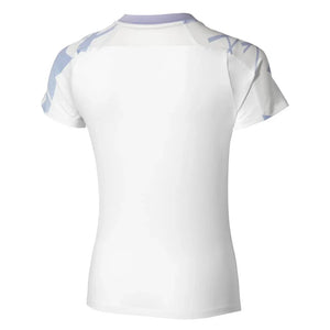 Women`s Printed Tennis Tee White Apparel Mizuno
