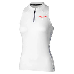 Women`s Printed Tennis Tank White Apparel Mizuno