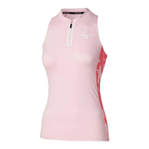 Women`s Printed Tennis Tank Barely Pink Apparel Mizuno