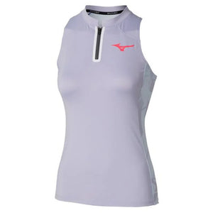 Women`s Printed Tennis Tank Icelandic Blue Apparel Mizuno