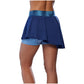 Women`s Printed Flying Tennis Skort Bellwether Blue Apparel Mizuno
