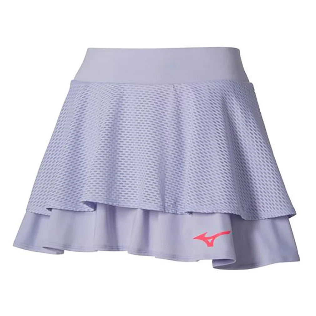Women`s Printed Tennis Skort Icelandic Blue Apparel Mizuno