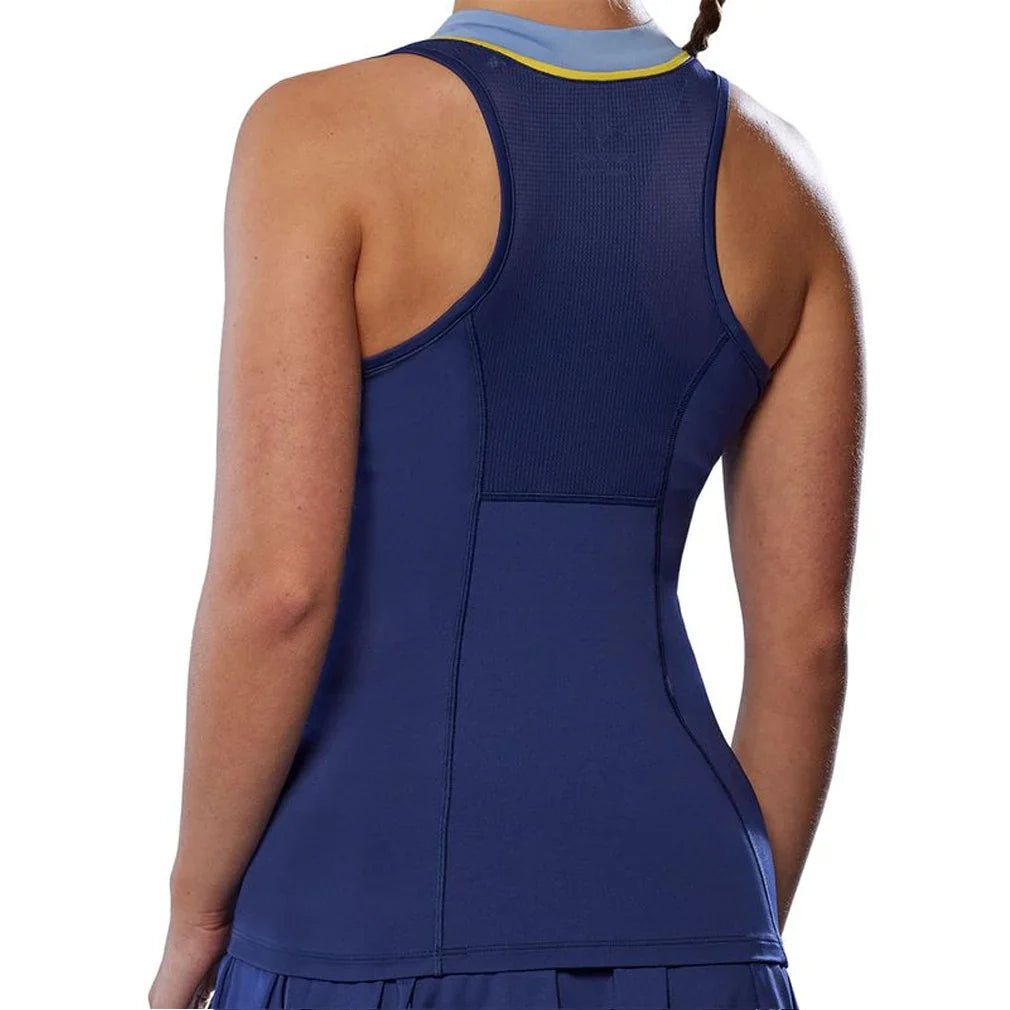 Women`s Printed Tennis Tank Bellwether Blue Apparel Mizuno