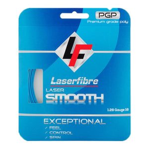 Laser Smooth 16G Tennis String Blue Strings Laserfibre