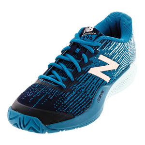 Women's 996 B Width Tennis Shoes Deep Ozone Blue Footwear New Balance