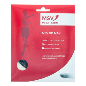 Go Max Tennis String Black Strings Mauve Sports