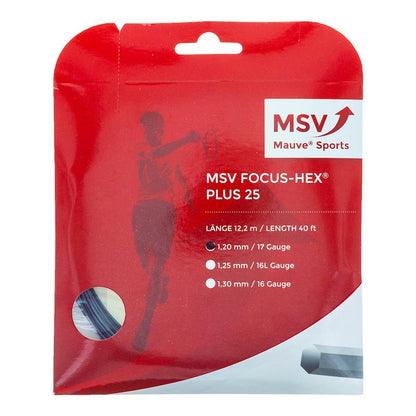 Focus Hex Plus 25 Tennis String Strings Mauve Sports