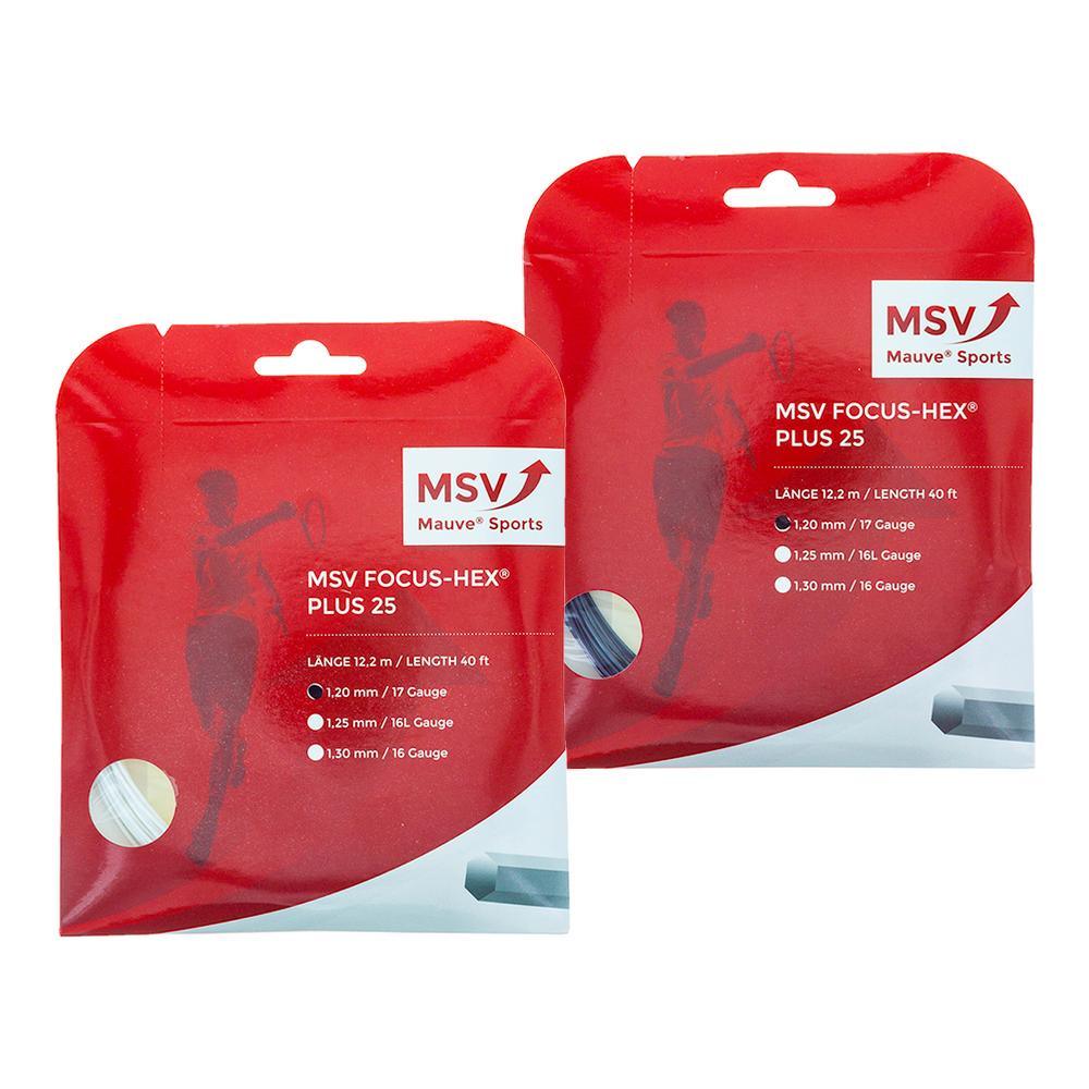 Focus Hex Plus 25 Tennis String Strings Mauve Sports