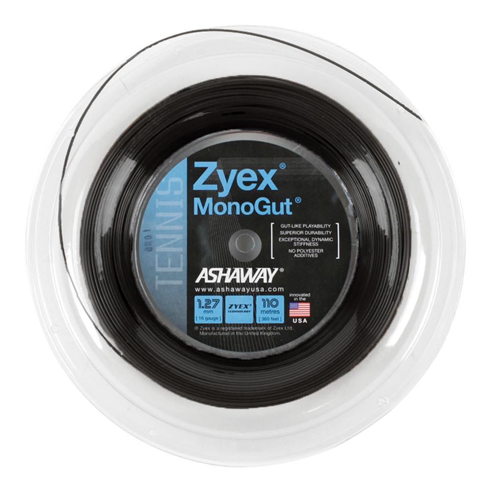 Zyex MonoGut 1.27/16G Tennis String Reel Black Strings Ashaway