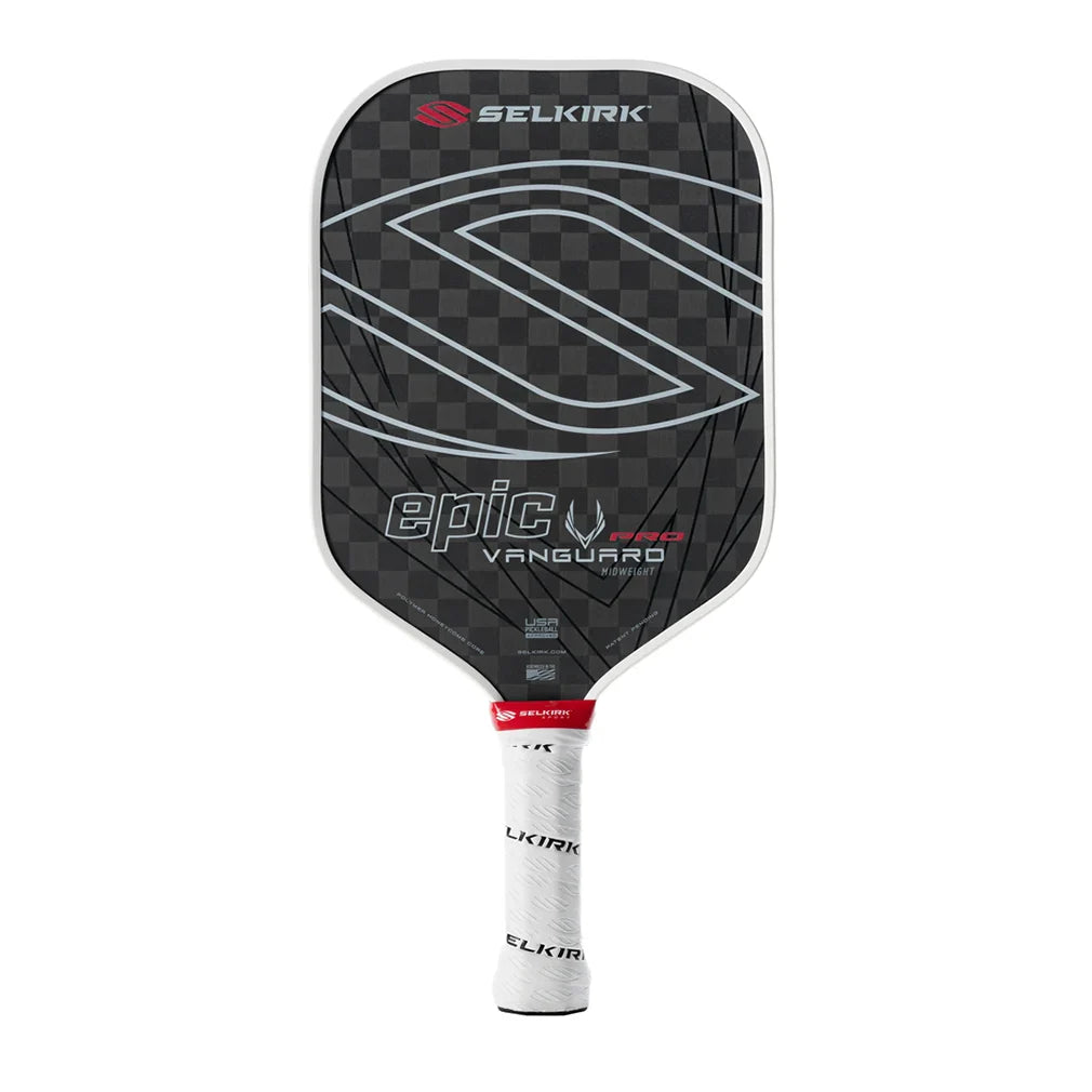 Vanguard Pro Epic Pickleball Paddle Raw Carbon Racquets Selkirk