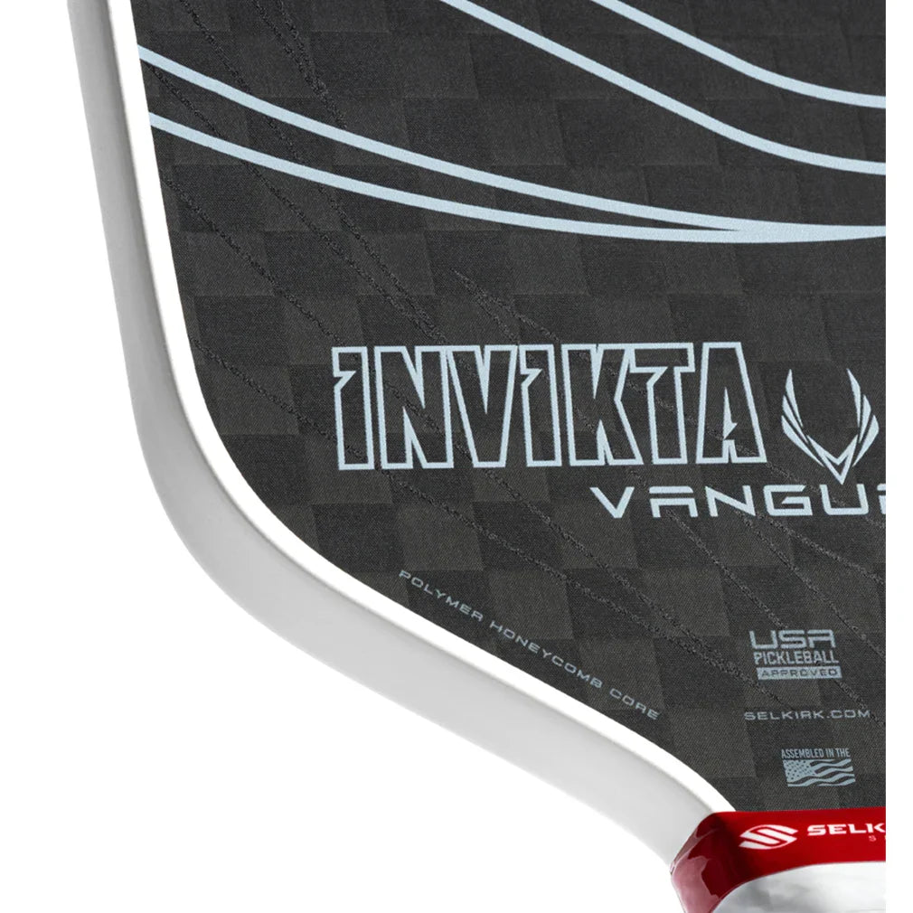 Vanguard Pro Invikta Pickleball Paddle Raw Carbon Racquets Selkirk