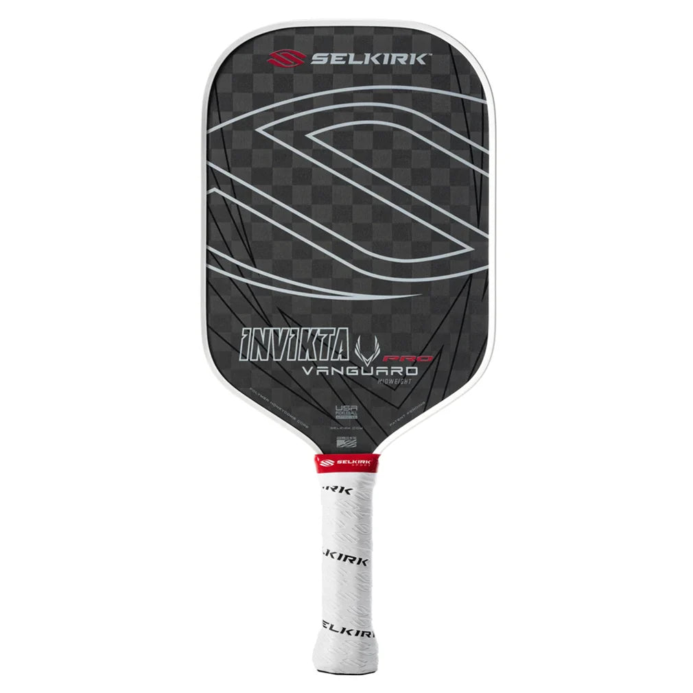 Vanguard Pro Invikta Pickleball Paddle Raw Carbon Racquets Selkirk