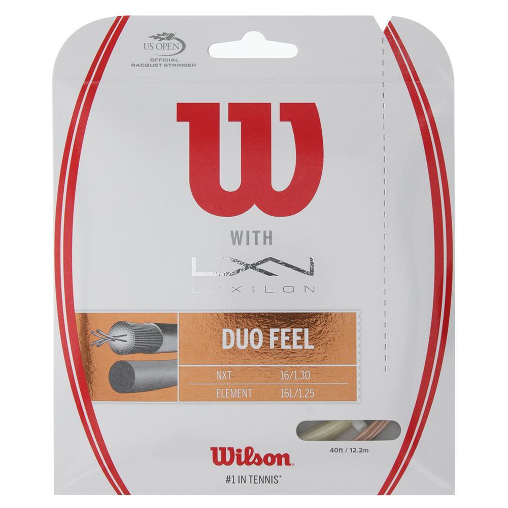 Duo Feel Element 125 and NXT 16 Tennis String Strings Wilson