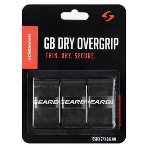 3-Pack Dry Pickleball Overgrip Black Accessories Gearbox