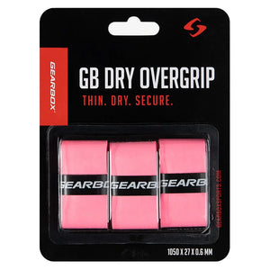 3-Pack Dry Pickleball Overgrip Hot Pink Accessories Gearbox