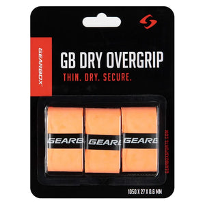 3-Pack Dry Pickleball Overgrip Neon Orange Accessories Gearbox