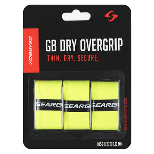 3-Pack Dry Pickleball Overgrip Neon Yellow Accessories Gearbox