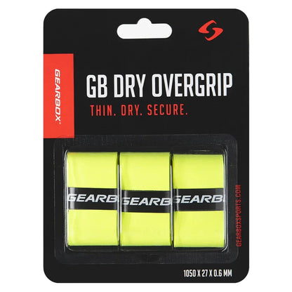 3-Pack Dry Pickleball Overgrip Neon Yellow Accessories Gearbox