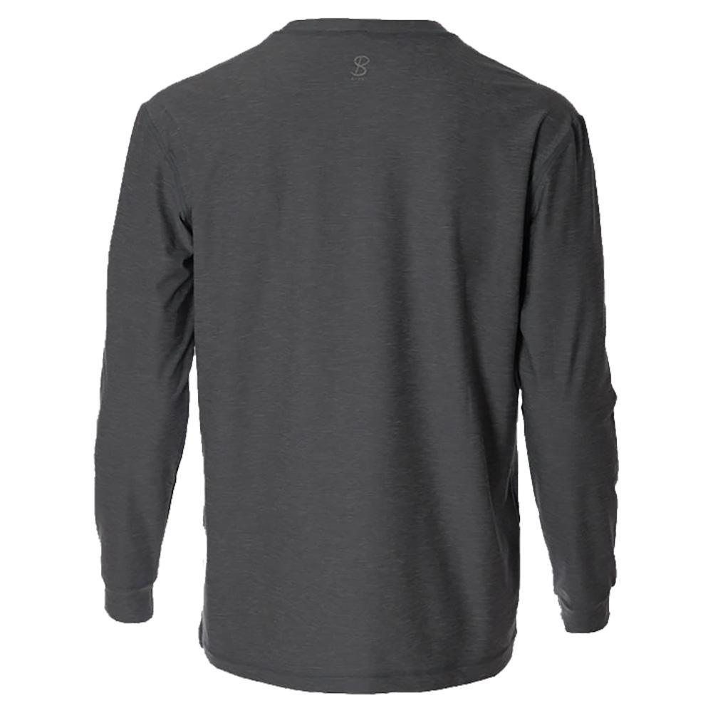 Men's SB Sport Classic Fit Long Sleeve Tennis Crew Grey Melange Apparel Sofibella