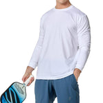 Men's SB Sport Classic Fit Long Sleeve Tennis Crew White Apparel Sofibella