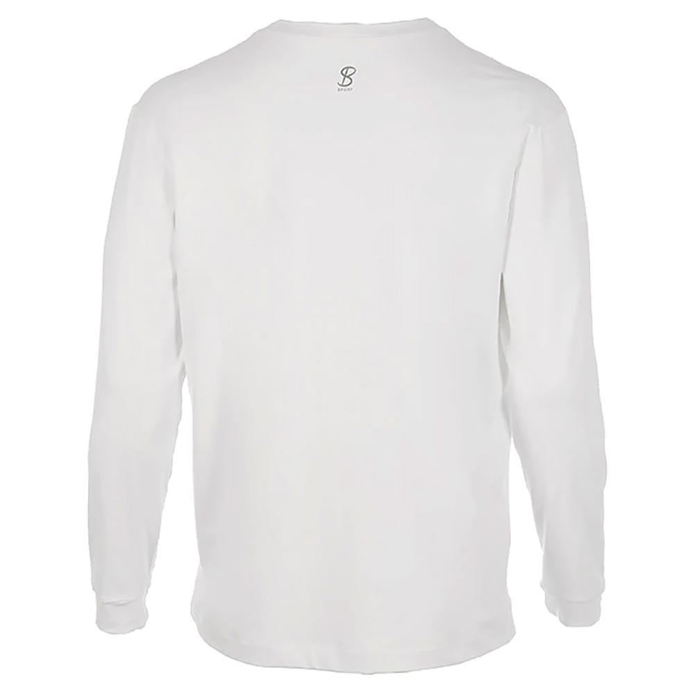 Men's SB Sport Classic Fit Long Sleeve Tennis Crew White Apparel Sofibella