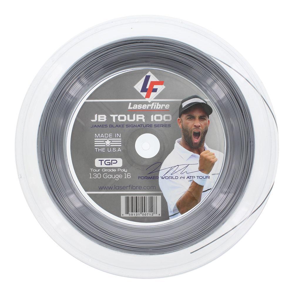 Silver - JB Tour 100 Tennis String Reel Silver Strings Laserfibre
