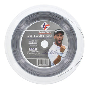 Silver - JB Tour 100 Tennis String Reel Silver Strings Laserfibre