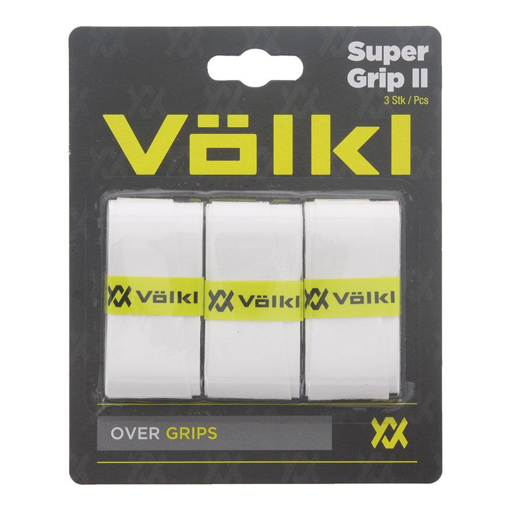 Super Grip II 3 Pack Tennis Overgrip White Accessories Volkl