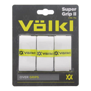 Super Grip II 3 Pack Tennis Overgrip White Accessories Volkl