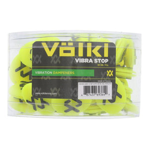 Vibrastops Tennis Dampeners 48 Piece Neon Yellow and Black Accessories Volkl