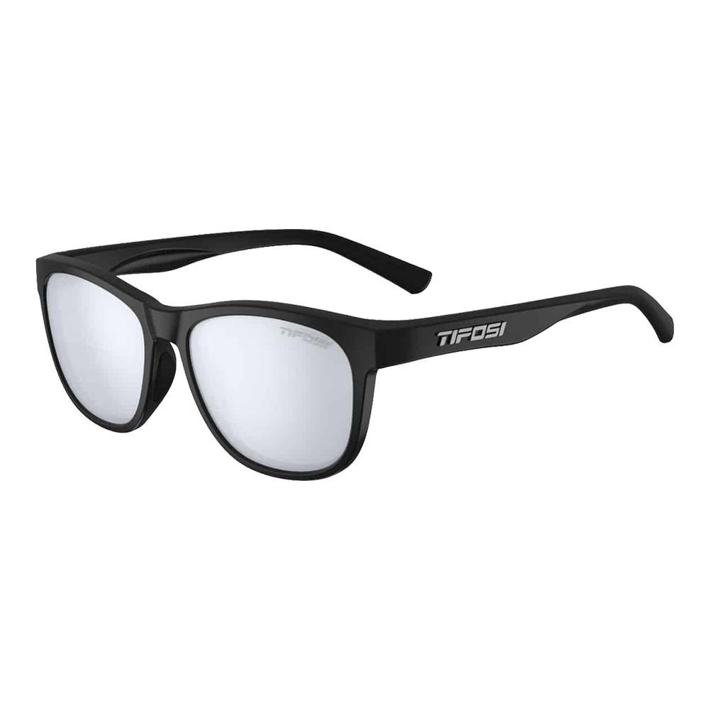 Swank Sunglasses Satin Black with Smoke Bright Blue Lenses Accessories Tifosi
