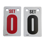 3 Inch by 5 Inch Set Card, Black and Red Accessories Har Tru