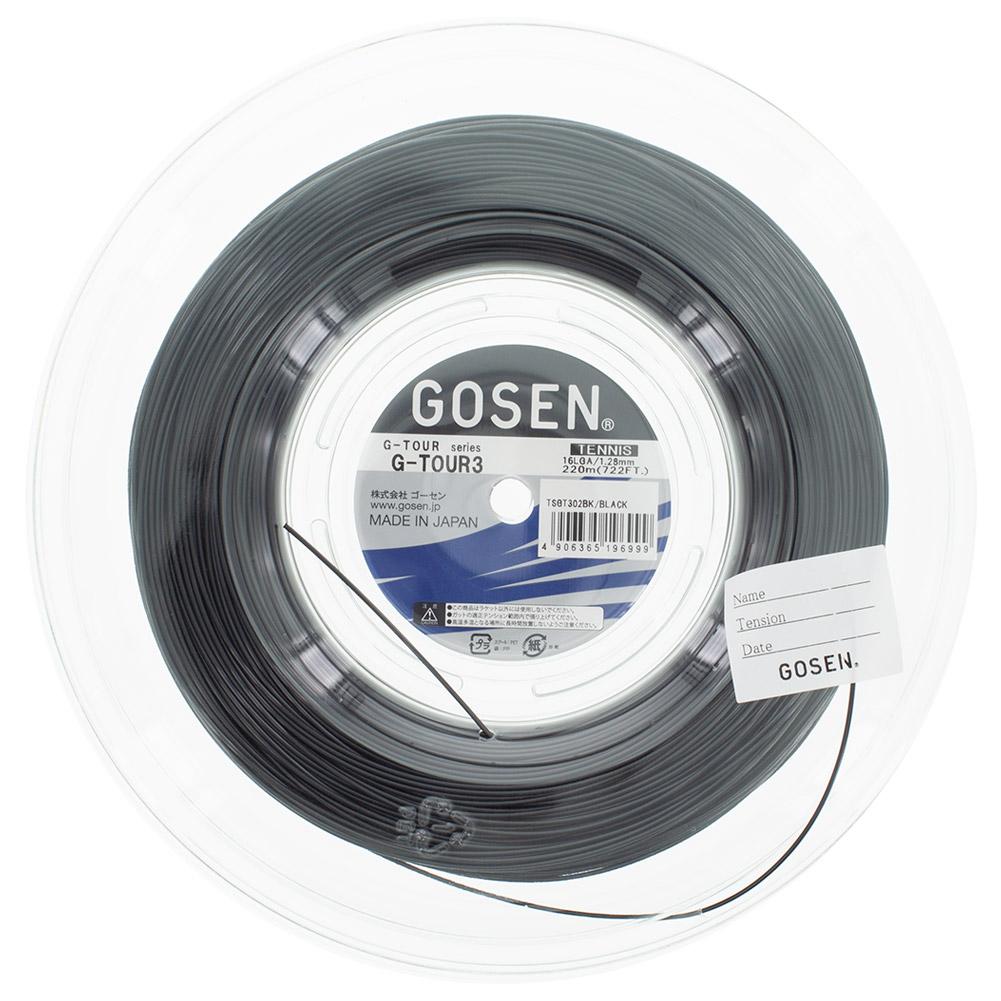 G-Tour 3 16L Tennis String Reel Black Strings Gosen