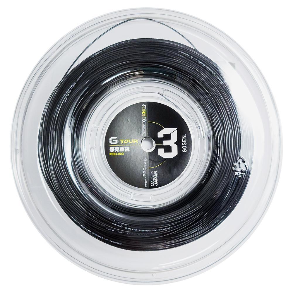 G-Tour 3 17G Tennis Strings Reel Black Strings Gosen