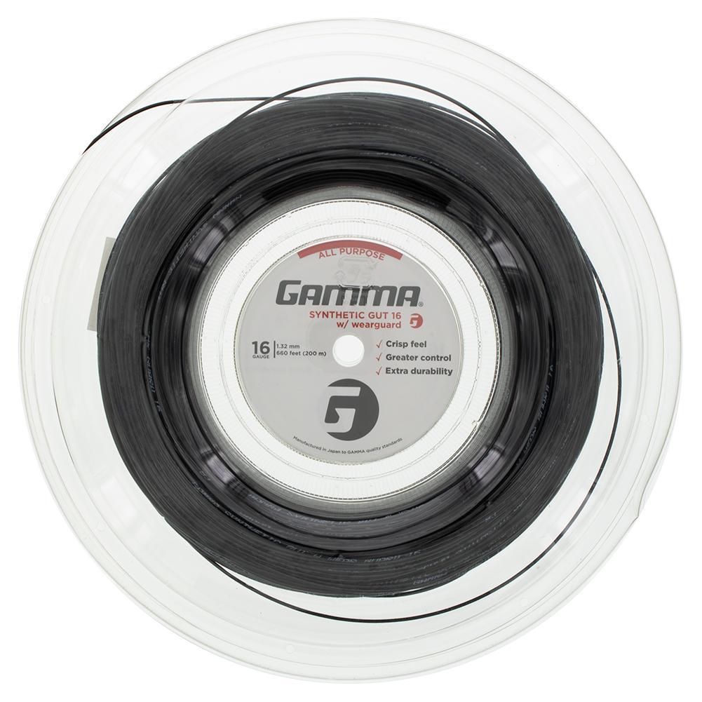 Synthetic Gut with Wearguard 16G Tennis String Reel Strings Gamma