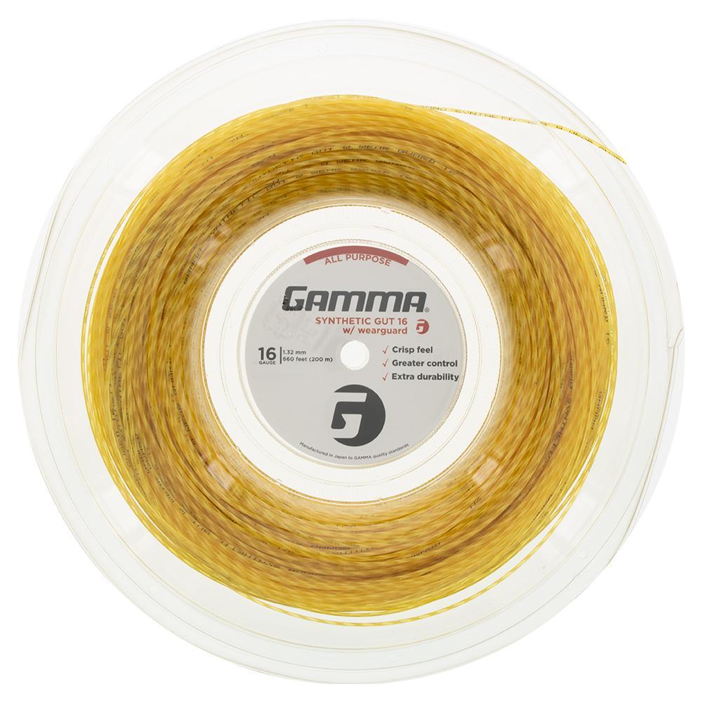 Synthetic Gut with Wearguard 16G Tennis String Reel Strings Gamma