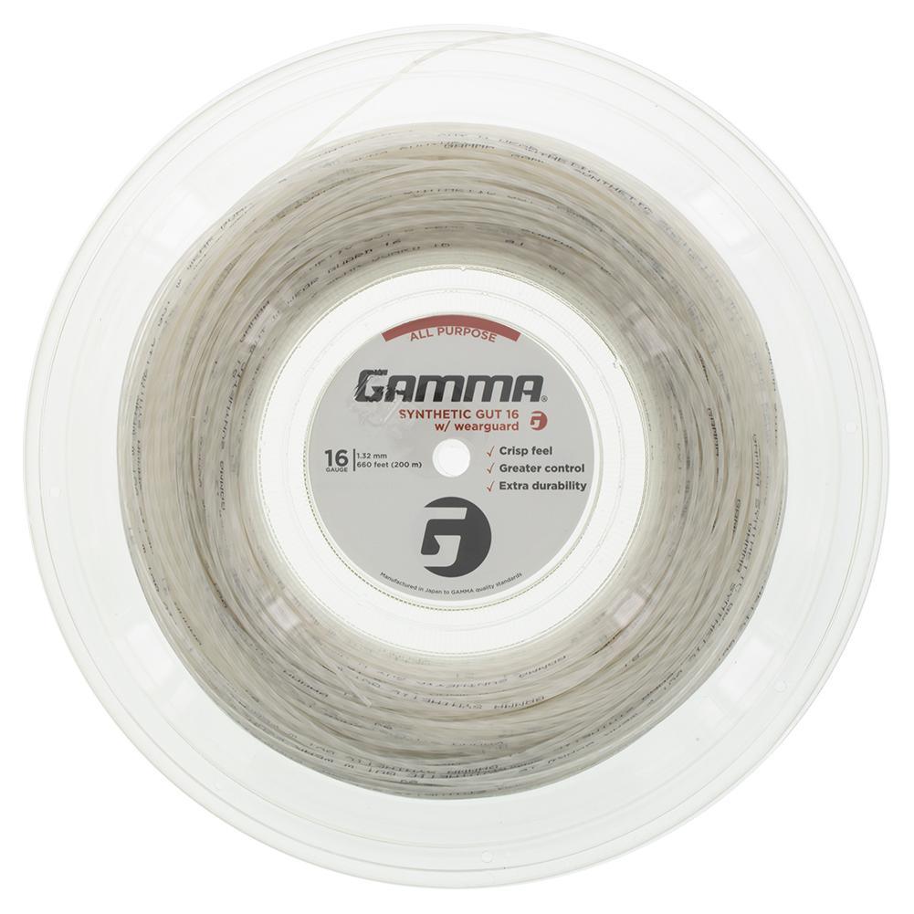 Synthetic Gut with Wearguard 16G Tennis String Reel Strings Gamma