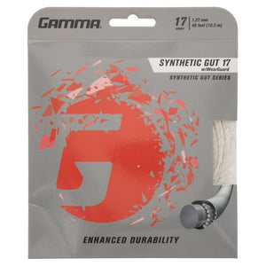 Synthetic Gut with Wearguard 17G Tennis String Strings Gamma