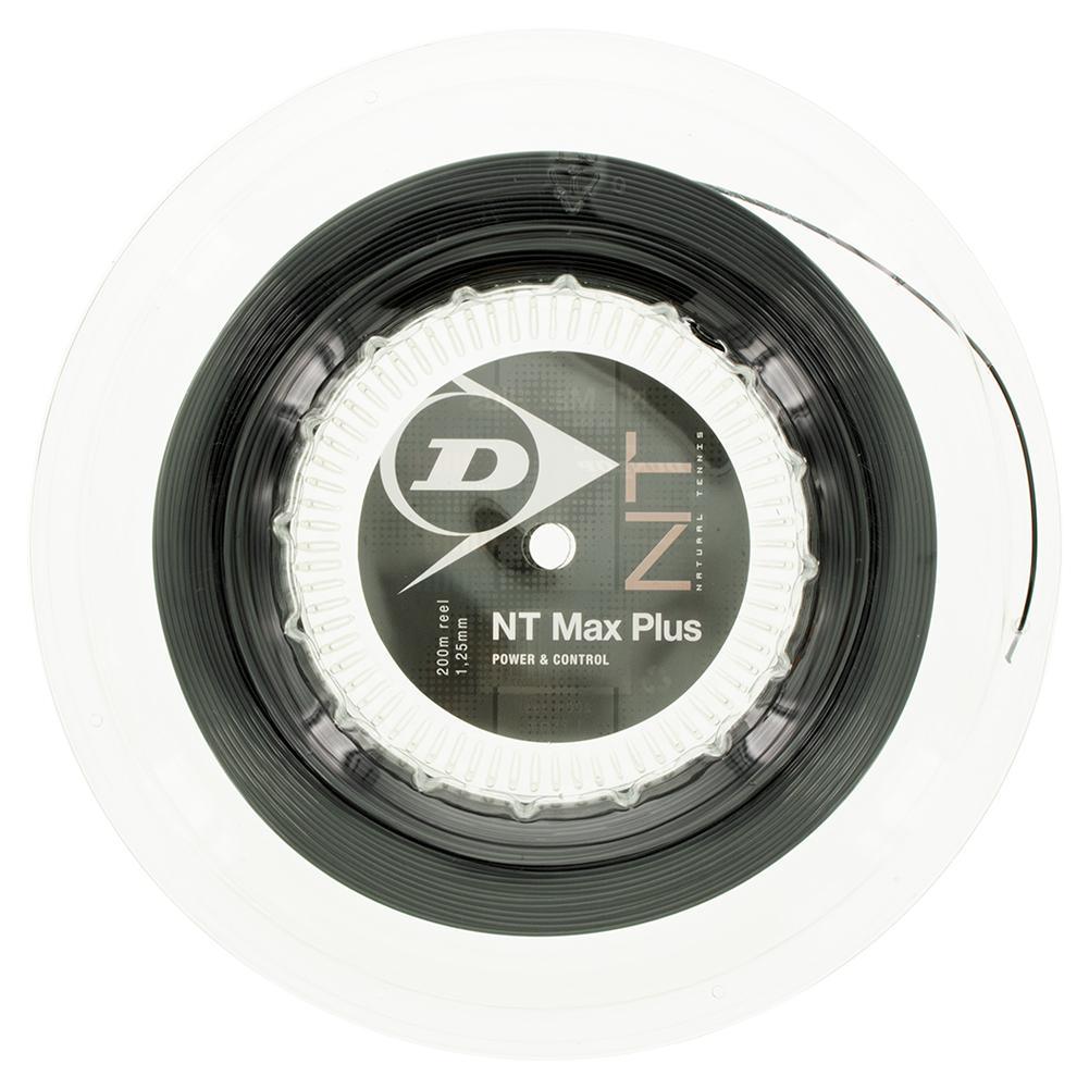NT Max Plus Tennis String Reel Black Strings Dunlop