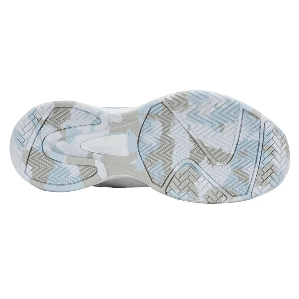 Juniors` Court Express 2 Tennis Shoes White and Ballad Blue Footwear K-Swiss