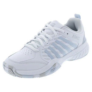 Juniors` Court Express 2 Tennis Shoes White and Ballad Blue Footwear K-Swiss