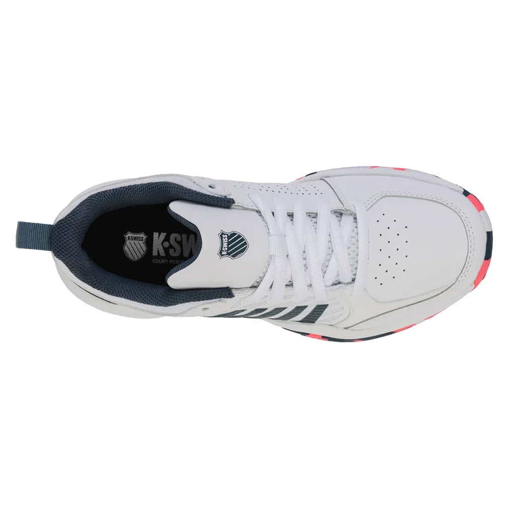 Juniors` Court Express 2 Tennis Shoes White and Stargazer Footwear K-Swiss