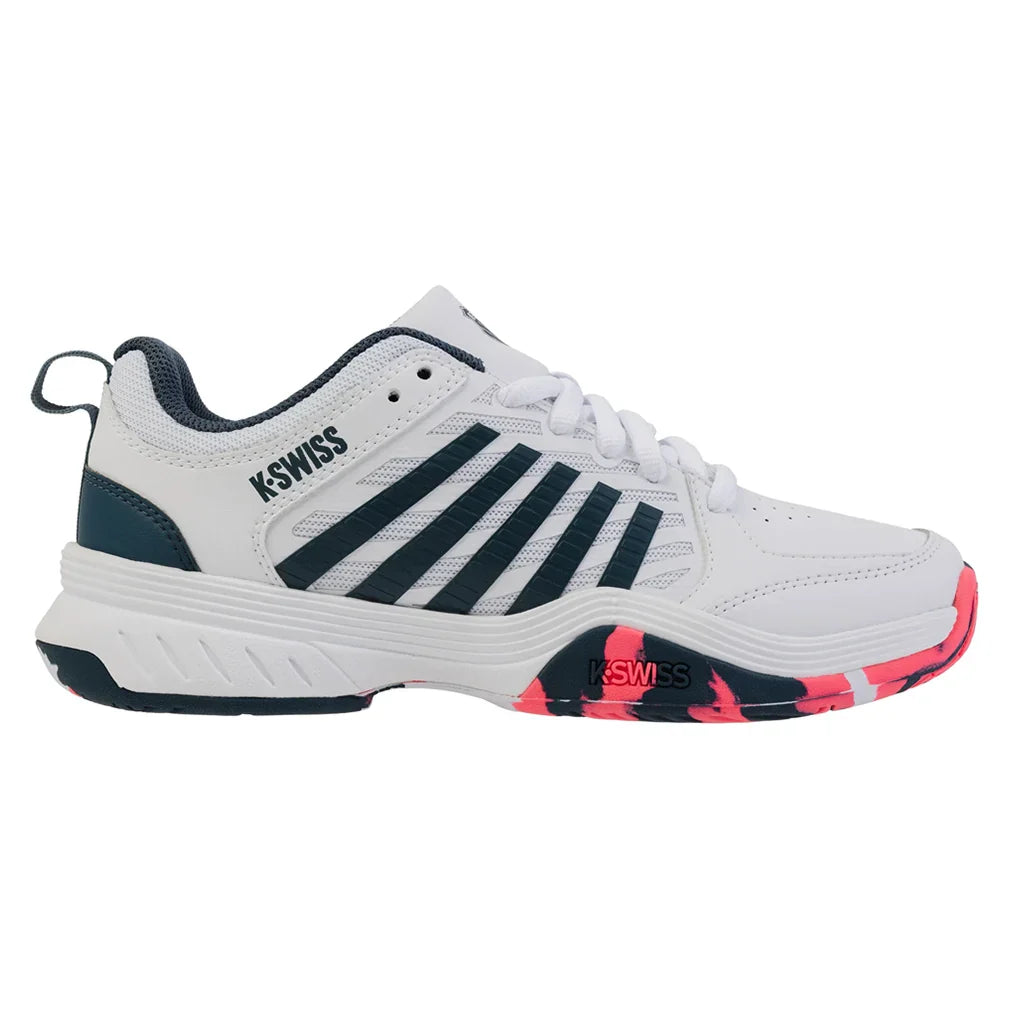 Juniors` Court Express 2 Tennis Shoes White and Stargazer Footwear K-Swiss