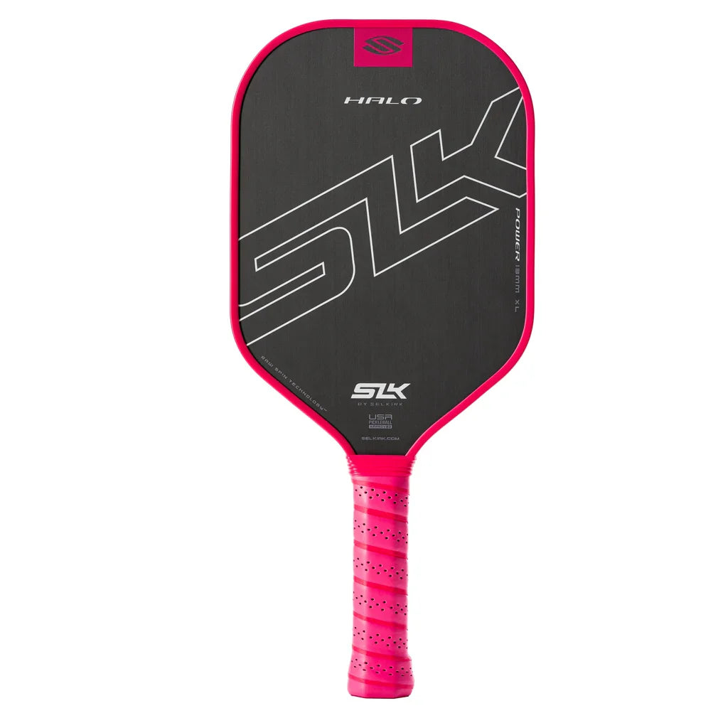 SLK Halo Power Pickleball Paddle Max Pink Racquets Selkirk