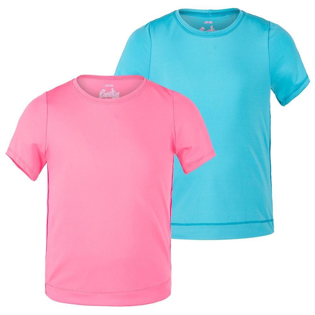 Girls' Dynamic High-Low Short Sleeve Tennis Top Apparel Lucky In Love