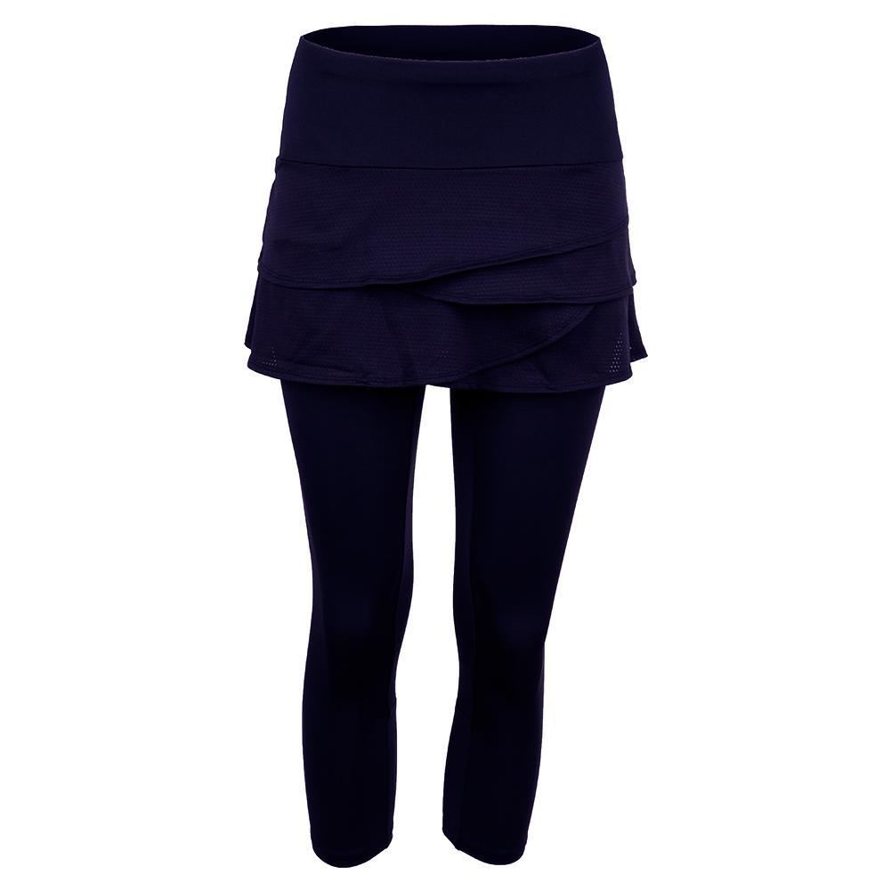 Women's Scallop Tennis Capri Apparel Lucky In Love