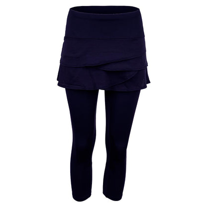 Women's Scallop Tennis Capri Apparel Lucky In Love