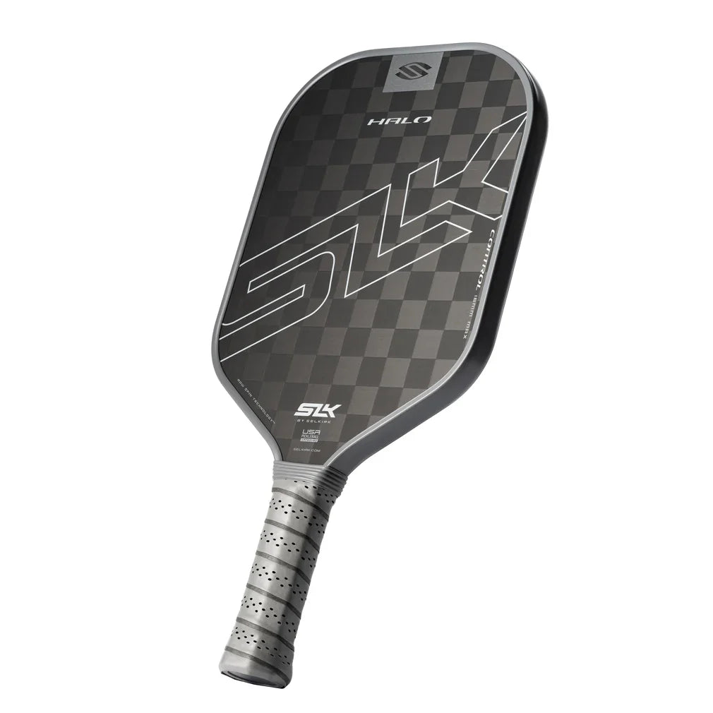 SLK Halo Control Pickleball Paddle Max Storm Gray Racquets Selkirk